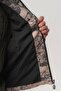 Pastoral Landscape Patterned Velvet Zippered Men's Jacket - 3