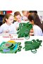 Green Dinosaur Case with Strap for iPad Pro 11 inch/Air 5th 2022/Air 4th 2020 10.9 inch,3D Kawaii Cute 360 Rotation Kickstand Dinosaur Kids Girls Boys Soft Silicone Case with Cat Kickstand - 3