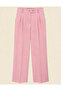 Double Button Back Half Elasticated Fabric Trousers - 5