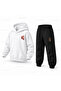Katseye Megan Cross Pattern Printed Children's Hooded Tracksuit Set - 3