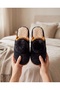 Pompom Plush House Slippers Soft Furry Warm Sole Comfortable Winter Slippers - 3