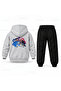 Kpop Demon Hunters Derpy Sussie Golge Printed Children's Hooded Tracksuit Set