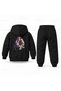 Kpop Demon Hunters Rumi Lace Printed Children's Hooded Tracksuit Set