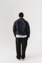 Bloomriot Leather Collared Floral Jacquard Zippered Men's Coat - 8