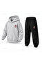Katseye Megan Red Printed Children's Hooded Tracksuit Set - 3