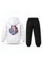 Kpop Demon Hunters Rumi Buyuk Gulus Printed Children's Hooded Tracksuit Set