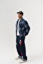Checkwool Plaid Patterned Zippered Wool Cashmere Men's Coat - 6