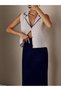 V-Neck Tricot Top and Bottom Set - 4
