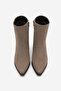 Women's Pointed Toe Cowboy Thick Heel Western Boots Tahis Mink Suede - 7