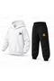 Six Seven 67 Panda Scribble Printed Children's Hooded Tracksuit Set - 3