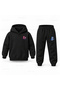 Kpop Demon Hunters Mira Zoey Pen Collage Printed Children's Hooded Tracksuit Set - 2