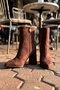 Vlaho Brown Suede (7 cm Sole) Women's Daily Boots with Front Stitching Detail and Zipper - 7
