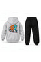 Six Seven 67 Retro Players Printed Children's Hooded Tracksuit Set