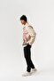 Sakuramoon Japanese Cherry Blossom and Red Full Moon Pattern Velvet Zipper Men's Jacket - 7