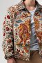 Royalcrest Tapestry Fabric Lion Patterned Men's Coat with Snap Fasteners - 3