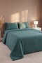 Lucyna Dark Green 100% Cotton Double Duvet Cover Set - 4 Pieces - 4