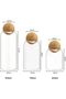 Glass Food Storage Jars with Ball Lids, Set of 3 - 2
