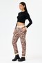 Women's Italian Waist-Tied Leopard Pattern Lycra Suede Trousers, Sizes 38 - 44 - 2
