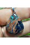 Krizokol Natural Stone Necklace - Matching Stone - 5 - Stainless Steel Chain - (Only Hand Made) - 5