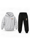 Snoopy Crepe Printed Children's Hooded Tracksuit Set - 2