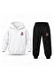 Katseye Megan Red Printed Children's Hooded Tracksuit Set - 2