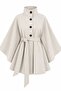 Stone Belted Cape Trench Coat - 3405 - 2