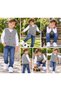 Ss Gi̇yi̇m Boys' Knitted Sweater – V-Neck Buttoned Knitwear Vest, Casual and Stylish Children's Clothing - 3