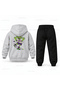 Six Seven 67 Alien Skate Printed Children's Hooded Tracksuit Set