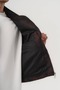 Bloomriot Leather Collared Floral Jacquard Zippered Men's Coat - 4