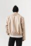 Sakuramoon Japanese Cherry Blossom and Red Full Moon Pattern Velvet Zipper Men's Jacket - 4