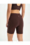 Brown Biker Shorts - 6