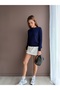Buttoned Front Crew Neck Cardigan - 4