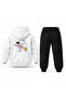Snoopy Ballet Stretch Printed Children's Hooded Tracksuit Set