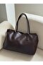 Zippered Large Size 3-Compartment Shoulder Bag for Women