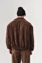 Cordguard Thick Corduroy Zippered Collared Men's Coat - 6