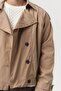 Field Epaulettes Double-Breasted Buttoned Skirt Elasticated Seasonal Men's Coat - 2
