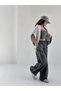 Silver Staple Stripe Rebel Streetwear Elastic Waist Tie-Up Comfortable Casual Pockets Shiny Glitter Wide Leg Stretchy Spring Winter Matching Pants Sweatpants - 8