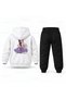 Kpop Demon Hunters Rumi Sakin Printed Children's Hooded Tracksuit Set