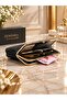 Women's 2-Piece Set Women's Scholarship 4-Compartment Hand and Shoulder Bag Soft Textured Clip Wallet 2-Piece Set - 7