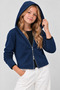 Girl's Hooded Zippered Cardigan Casual Comfortable Fit 5-14 Years - 5