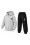 Snoopy Strawberry Printed Children's Hooded Tracksuit Set - 3