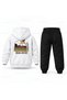 Snoopy Book Club Printed Children's Hooded Tracksuit Set