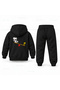 Snoopy Rocking Horse Printed Children's Hooded Tracksuit Set