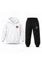 Katseye Portrait Cutouts Printed Children's Hooded Tracksuit Set - 2