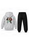 Katseye Sophia Daniela Chibi Printed Children's Hooded Tracksuit Set