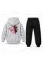 Kpop Demon Hunters Mira Zoey Dance Printed Kids Hooded Tracksuit Set