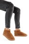 Women's Winter Boots with Plush Suede Look Inside, Thin Sole, Tan Fon22 - 4