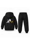 Snoopy Little Violin Printed Children's Hooded Tracksuit Set