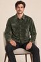 Men's Shiny Velvet Long Sleeve Regular Fit Shirt - 2