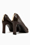 Mariana Brown Buckle Detailed Women's Heeled Shoes - 5